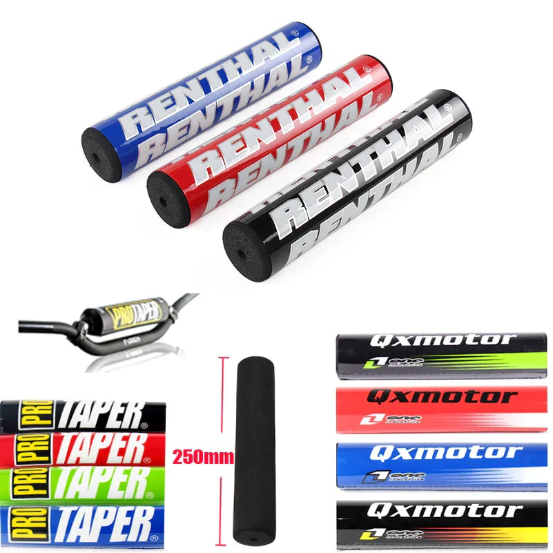 Lengthened 250mm Handlebar Pads 7/8" For CR WR WRF CRF YZ RMZ YZF SX SXF EXC XCW ATV Dirt Pit Bike Motorcycle Motocross Enduro