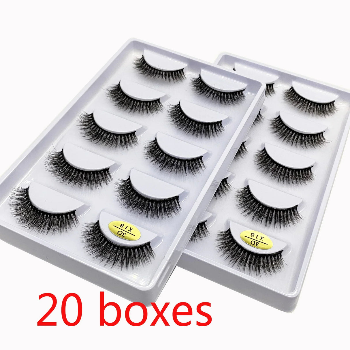50/100 Pairs False Eyelashes Wholesale Fluffy Long Lashes