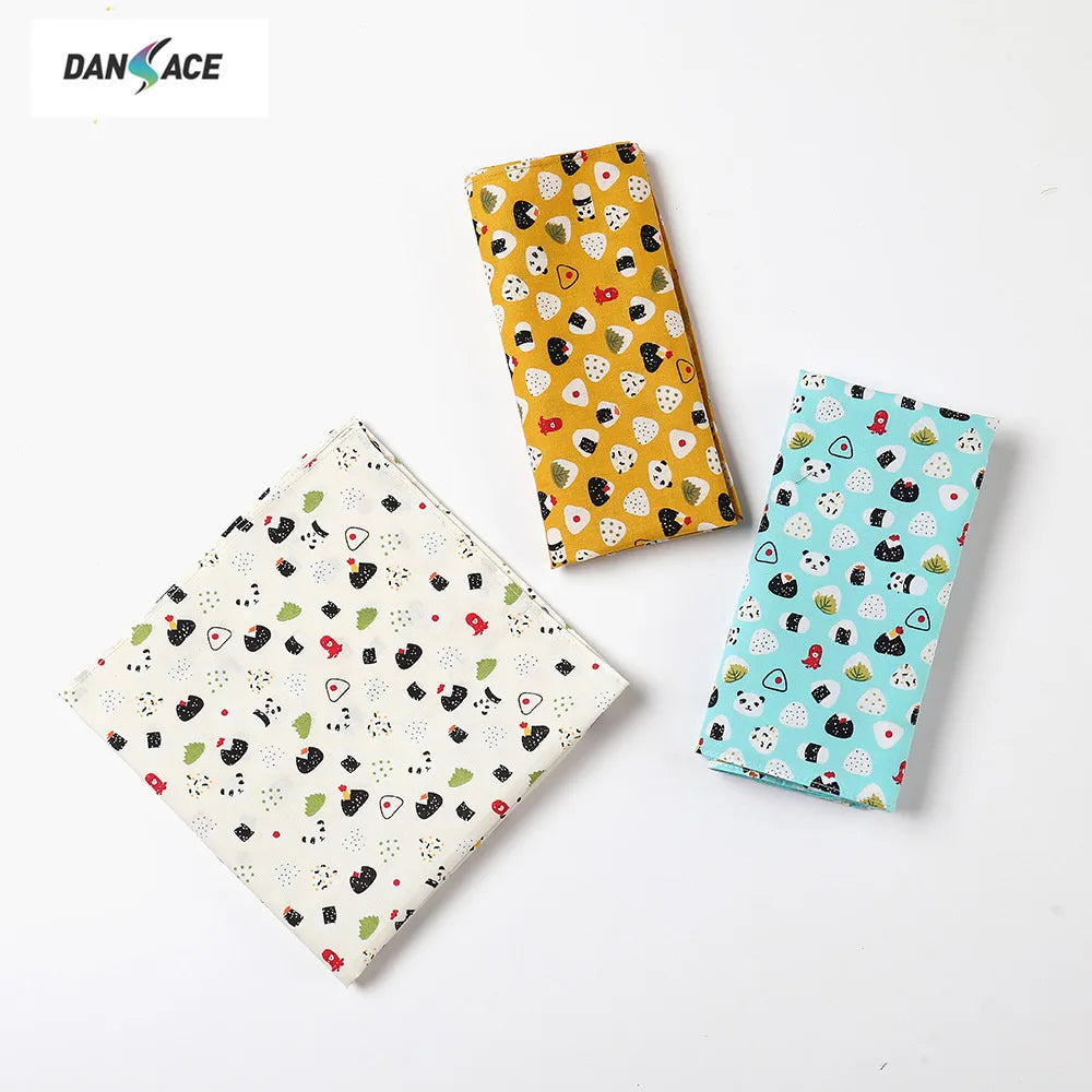 1 Set Women Printed Handkerchief Cotton Scarf For