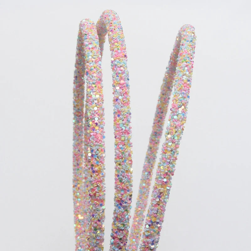 3 Piece New Girls Glitter Hair Accessories Kids