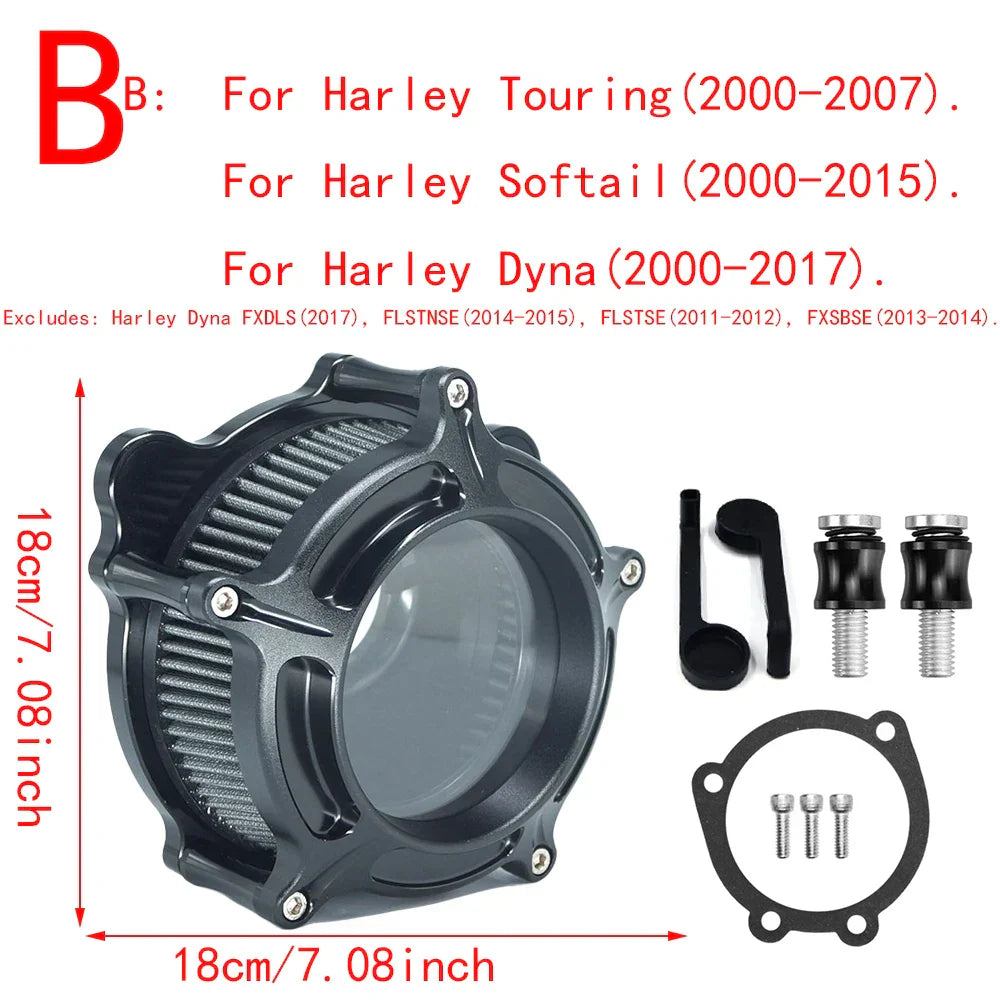 RSD Turbine Clarion Air Cleaner Matte Black Intake