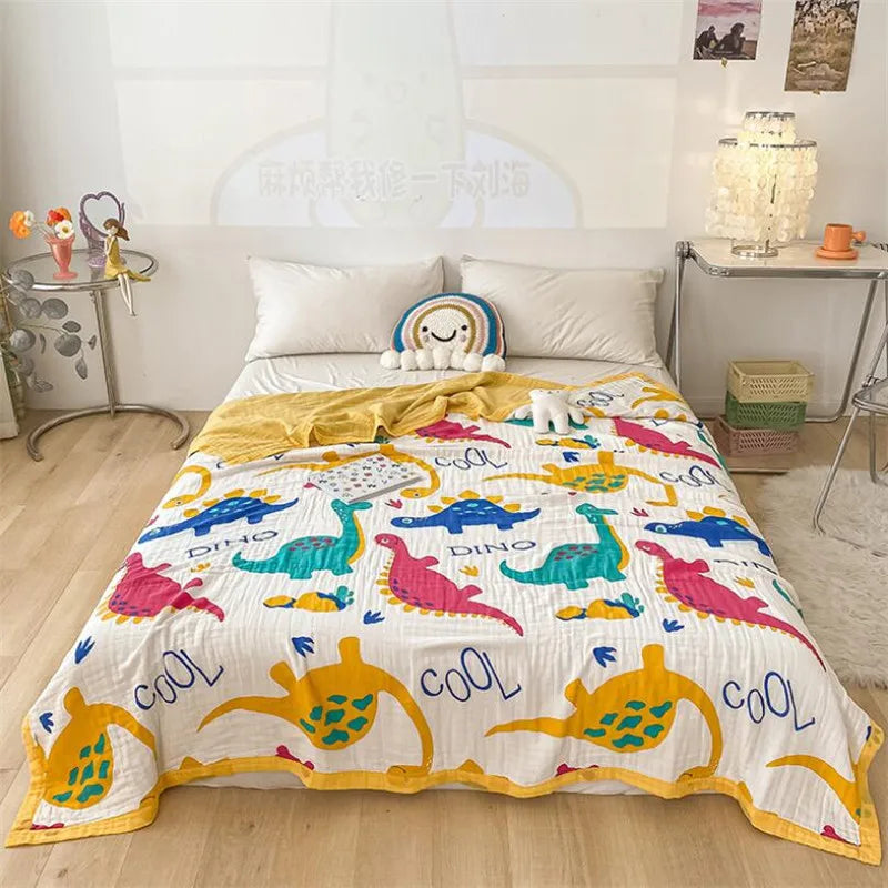 Size Baby Muslin Cotton Blanket Layer Gauze Cotton