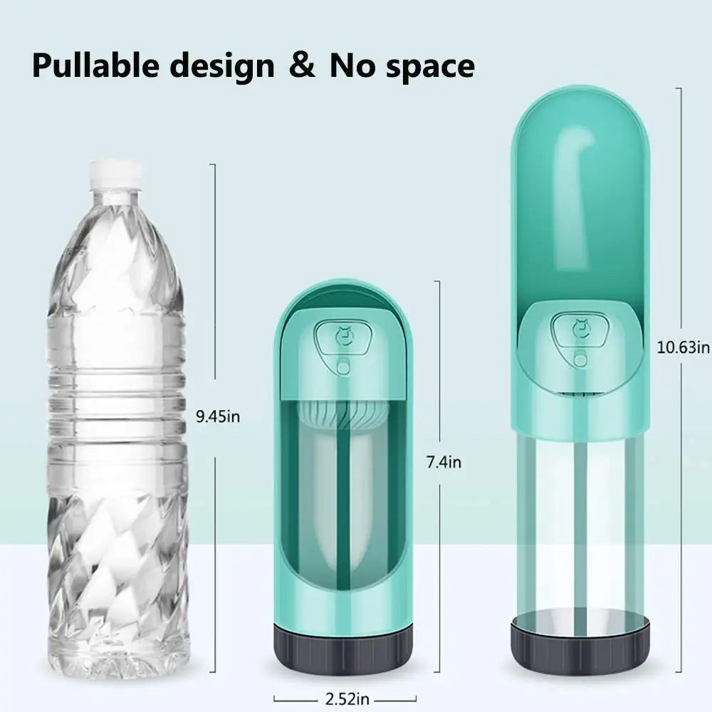 Filter Dog Water Bottle Travel Drinking Bottle Feeder