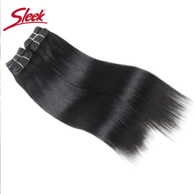 Sleek Brazilian Straight Hair Brown Color 4 and