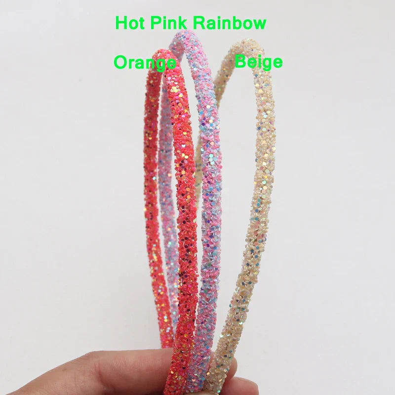 3 Piece New Girls Glitter Hair Accessories Kids