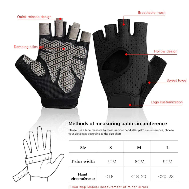 Coolfit Breathable Fitness Gloves Weight Lifting For Heavy