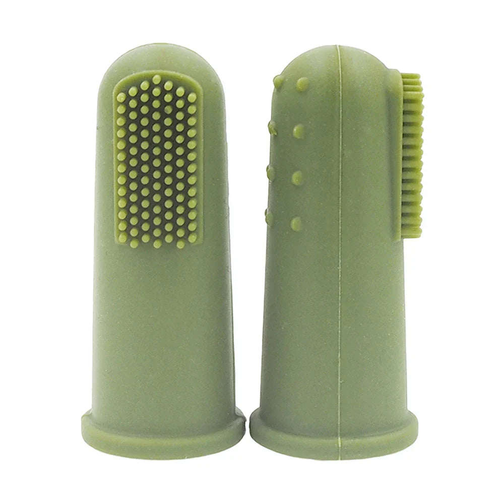 Chenkai 30PCS Baby Soft Finger Toothbrush BPA Free