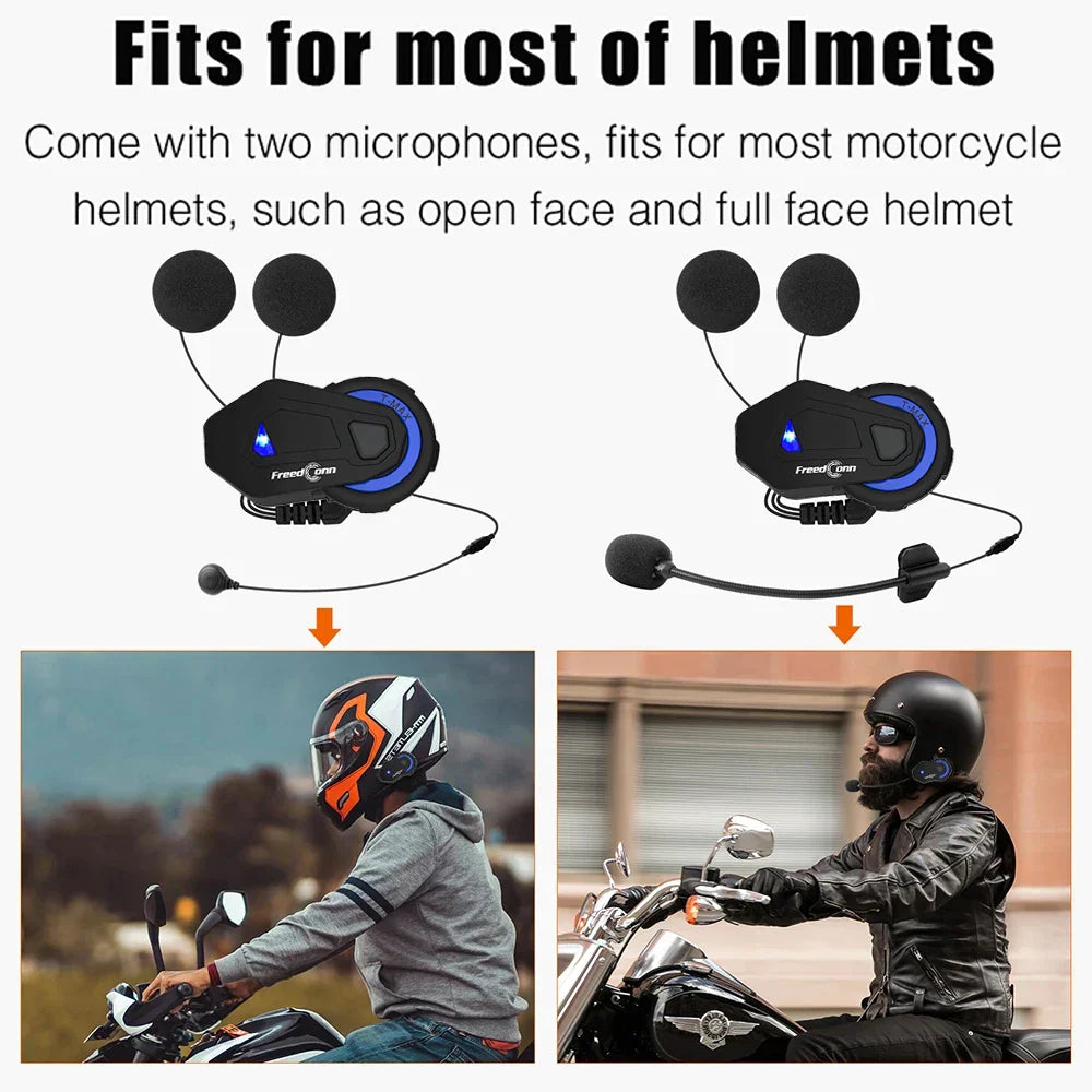 Freedconn Accessories TMAX Motorcycle Bluetooth Intercom Helmet Headset