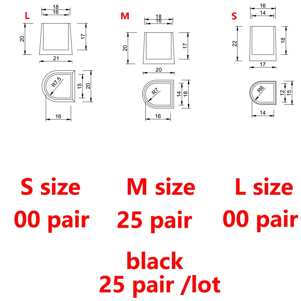 25 pairs shoes high heel stoppers cover protectores