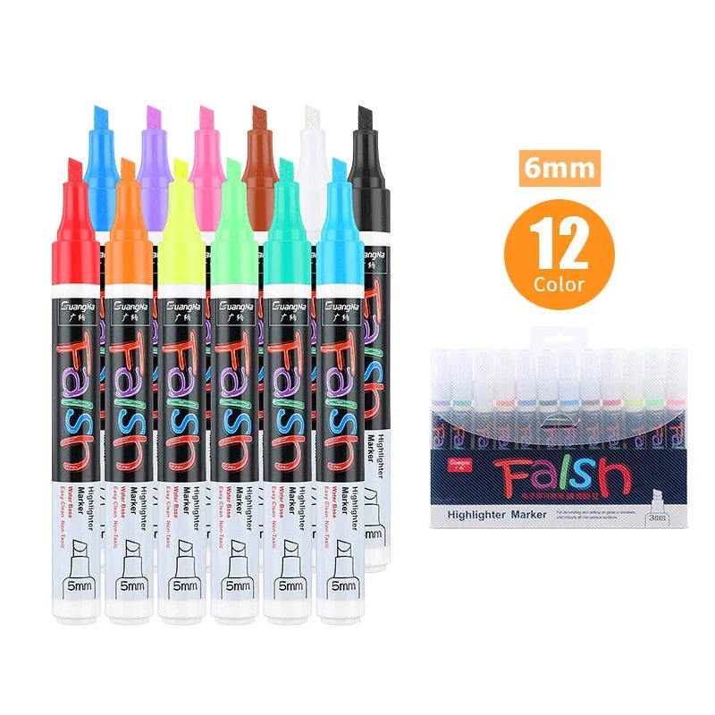 12 Pcs Liquid Chalk Markers Pens Erasable Colors