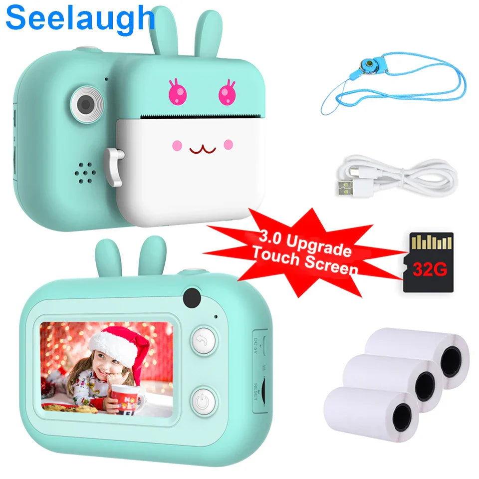 Kids Camera Instant Print Photo 1080P Video Digital