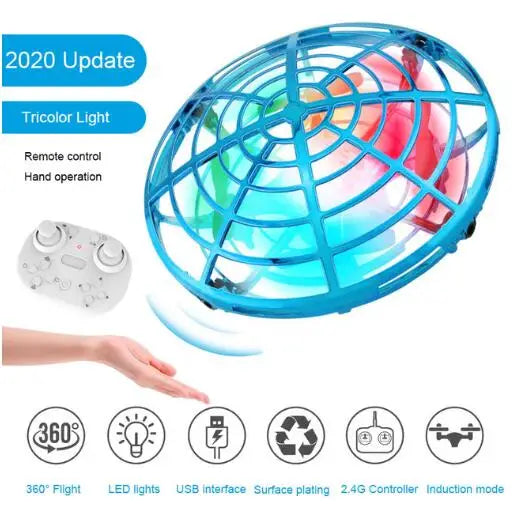 Mini RC UFO Drone LED Light Gesture Sensing