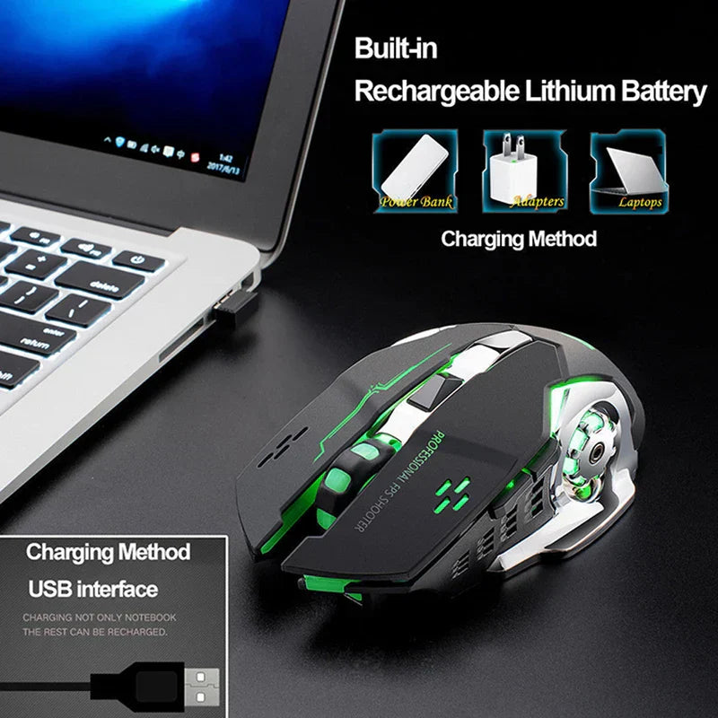 Gaming Wired Keyboard + Wireless Mouse+ Gaming Headset
