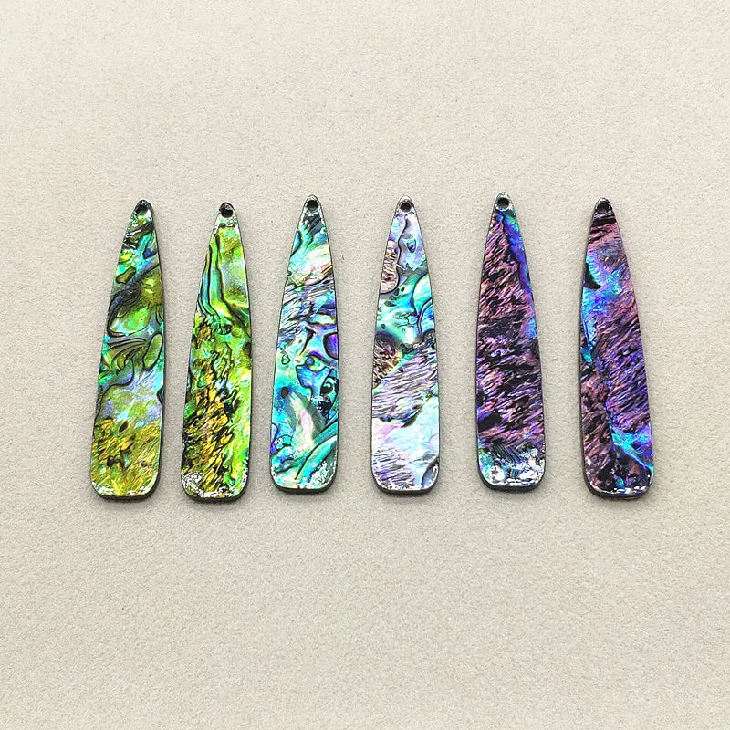 54x12mm 30pcs Acrylic with Shell Drop