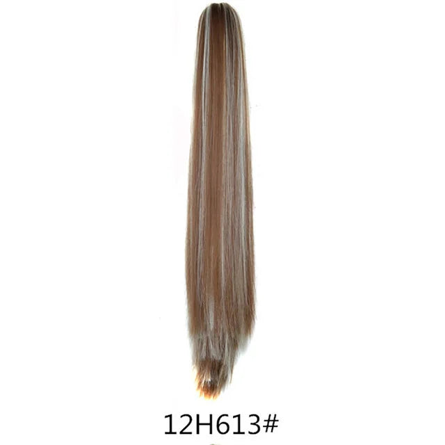 22inch Claw Clip On Ponytail Hair Extension Synthetic