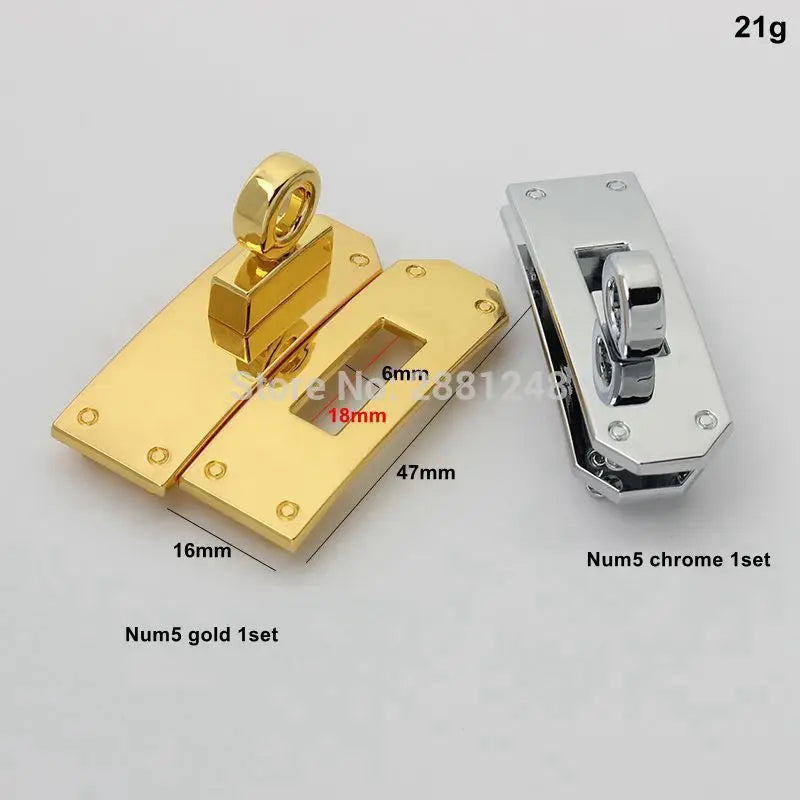 New Rectangle Eyelets Hanger Metal Lock for Bag