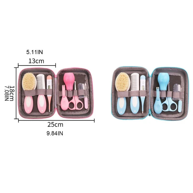 Baby Grooming Kit Nail Clipper Comb Brush Nasal