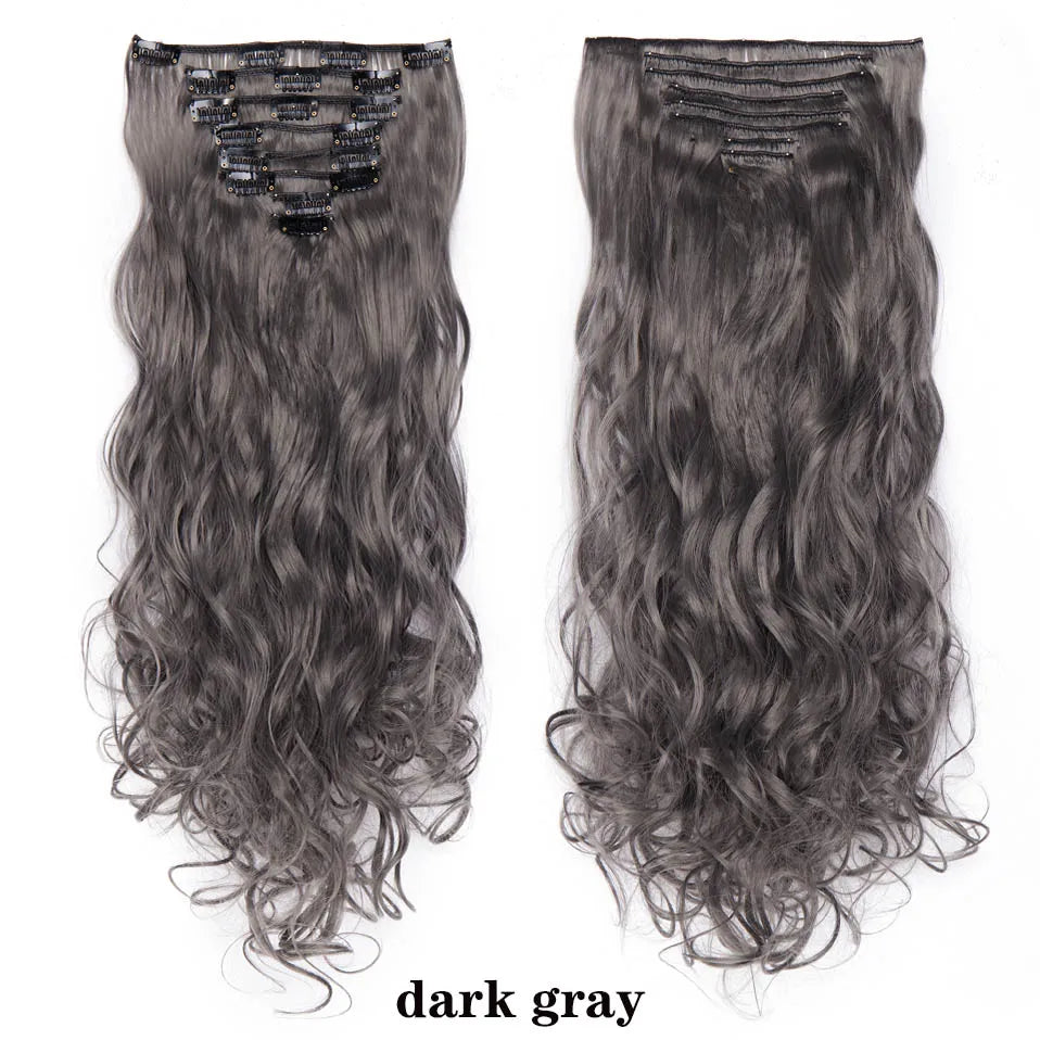 HAIRRO 24Inches 170g 36 Colors Long Straight Synthetic