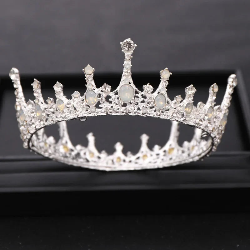 Wedding Crown Gold Silver Color Rhinestone Crystal Diadem