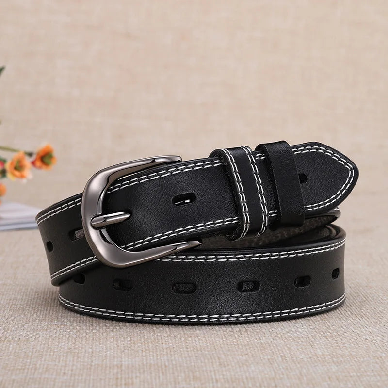 Women Genuine Leather Belt for Female Strap Casual