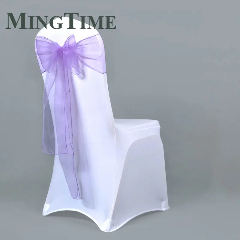 25pcs 275cm Sheer Organza Chair Sashes Band Ribbon