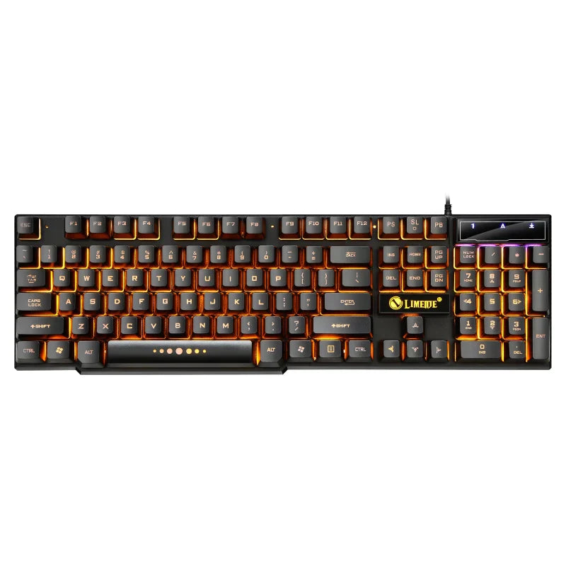 USB Wired Gaming Keyboard Mouse Combos PC Rainbow
