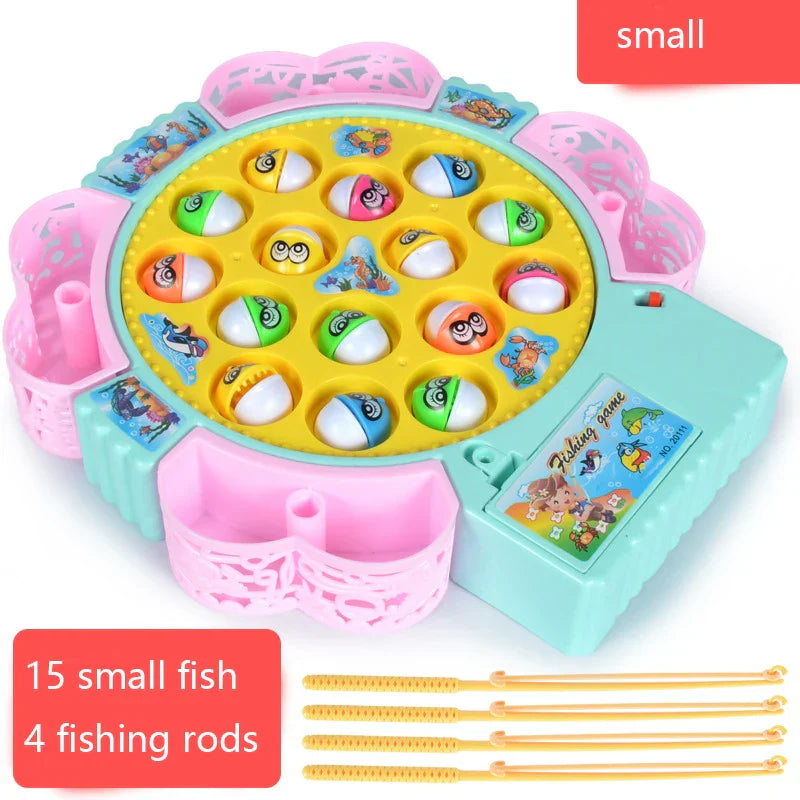 New Kids Fishing Toys Electric Rotating Fishing Play