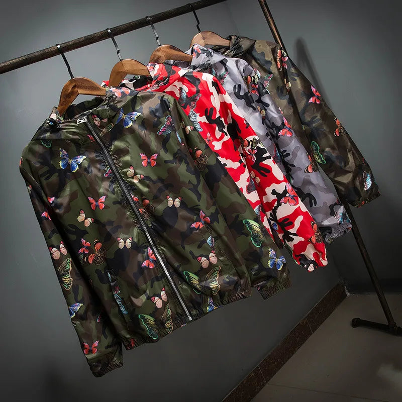 Mens Casual Camouflage Hoodie Jacket 2020 New Autumn