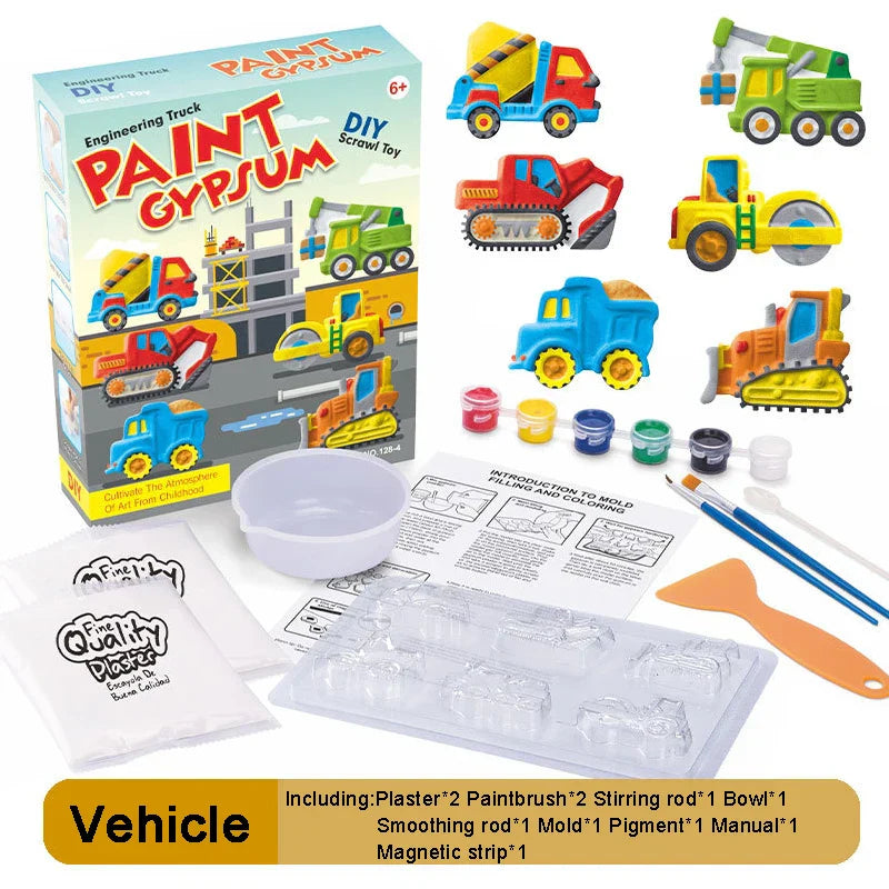 Children Plaster Painting Developmental Toys DIY Colorful Graffiti