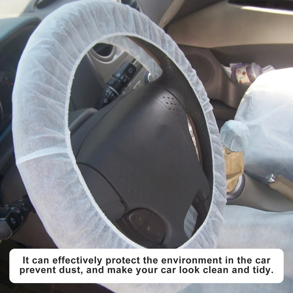 4 Pcs Disposable Nonwoven Fabric Car Soft Seat