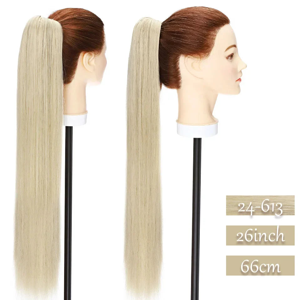 S-noilite Synthetic Long Wavy Fake Ponytail Extension Hair