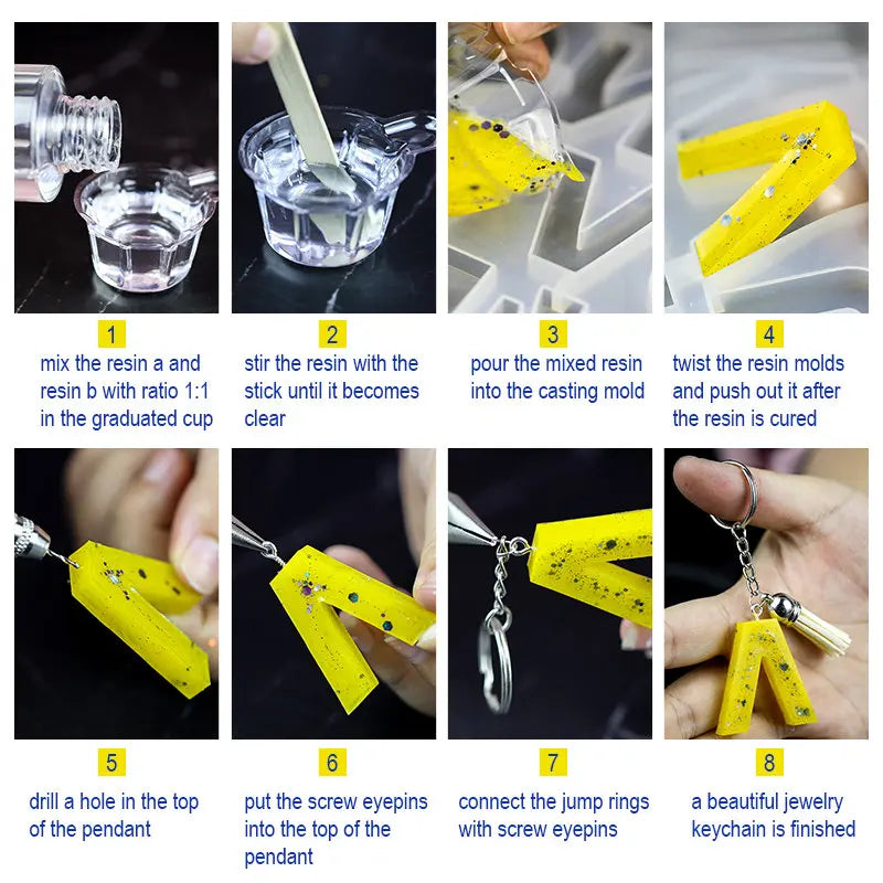 Epoxy Resin Kit for Beginners Silicone Resin Mold