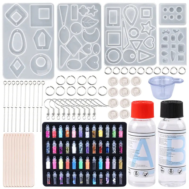 Epoxy Resin Kit for Beginners Silicone Resin Mold