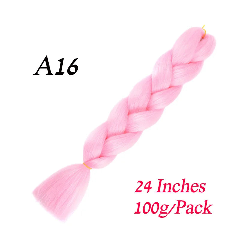 Synthetic Jumbo Braiding Hair Extension 24 " Heat