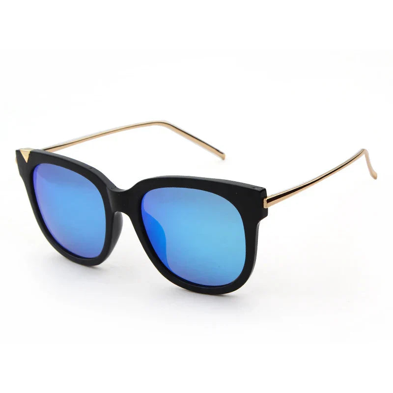 Trendy Cat Eye Metal Polarized Sunglasses Men Driving