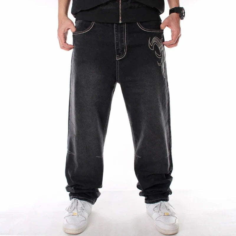 Nanaco Man Loose Baggy Jeans Hiphop Skateboard Denim