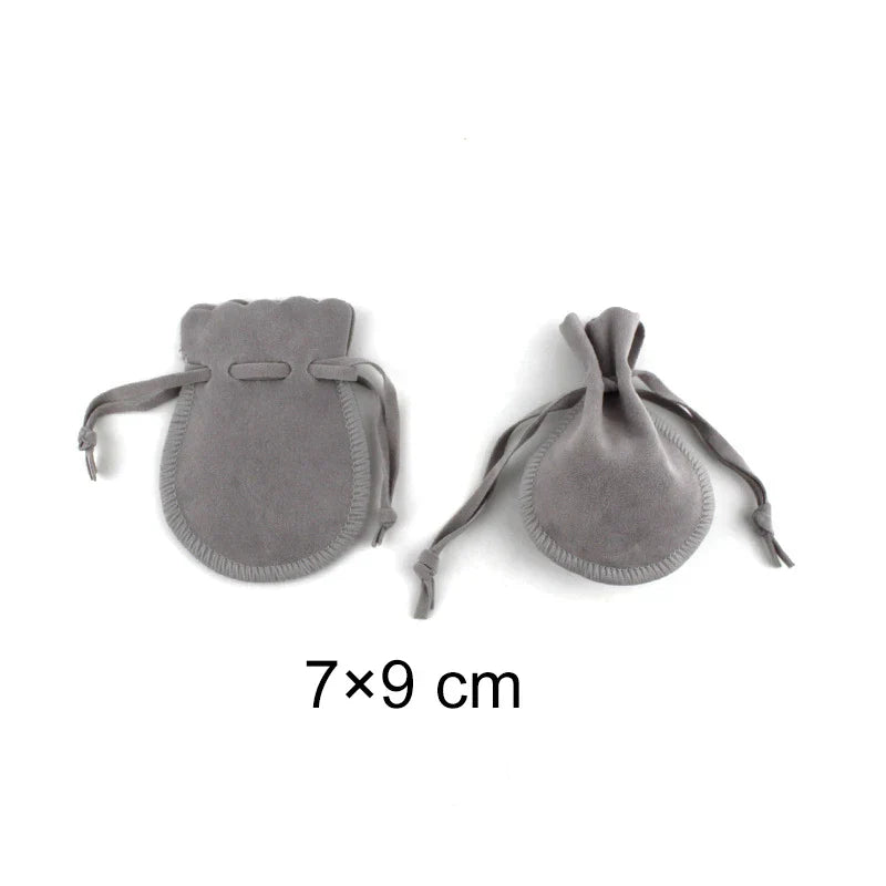Wedding Bags with Candy Bag Can Custom Logo 50pcs/lot 7×9cm 9×12cm Jewelry Packaging Macarons Drawstring Good Velvet Gift Bags