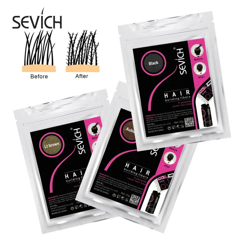 Sevich 100g Hair Fibers Refill Bag 10 Colors