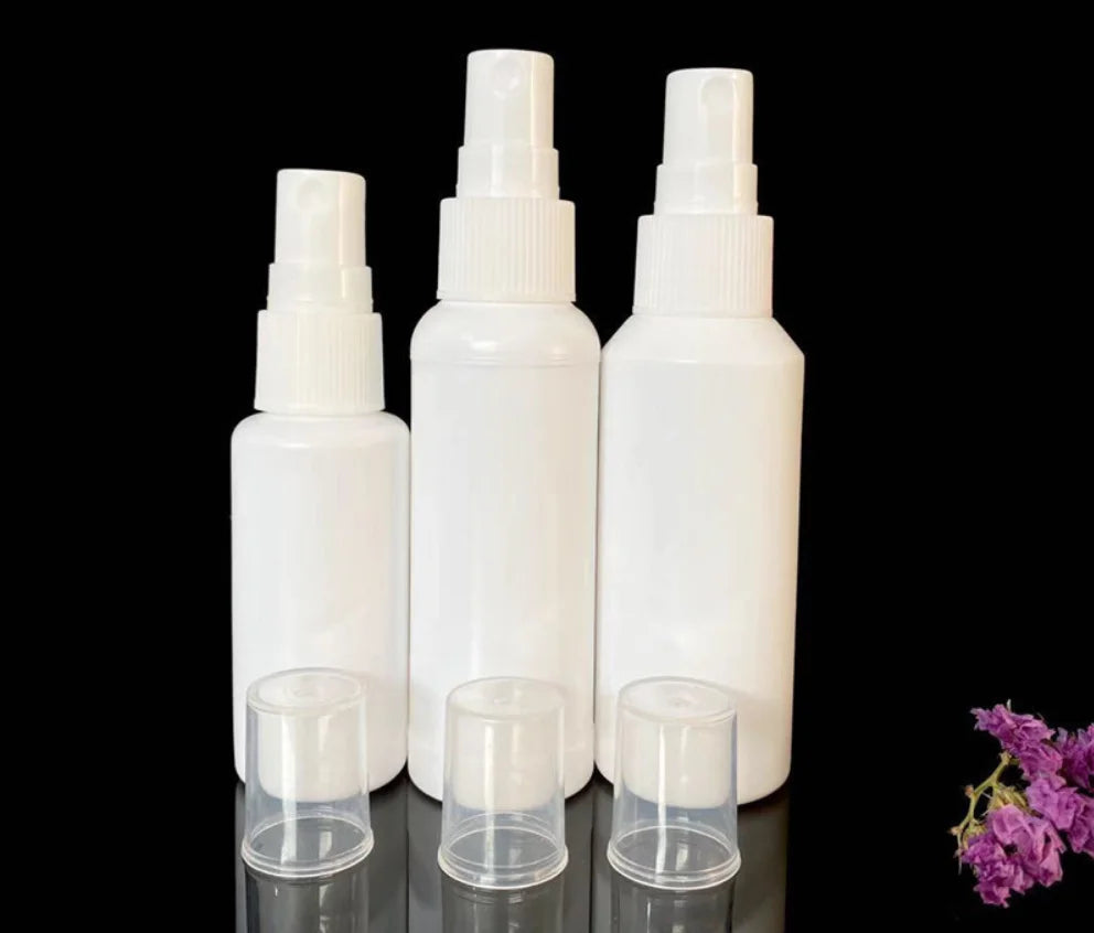 100PCS/LOT White Spray Bottle 10ml 20ml 30ml 50ml
