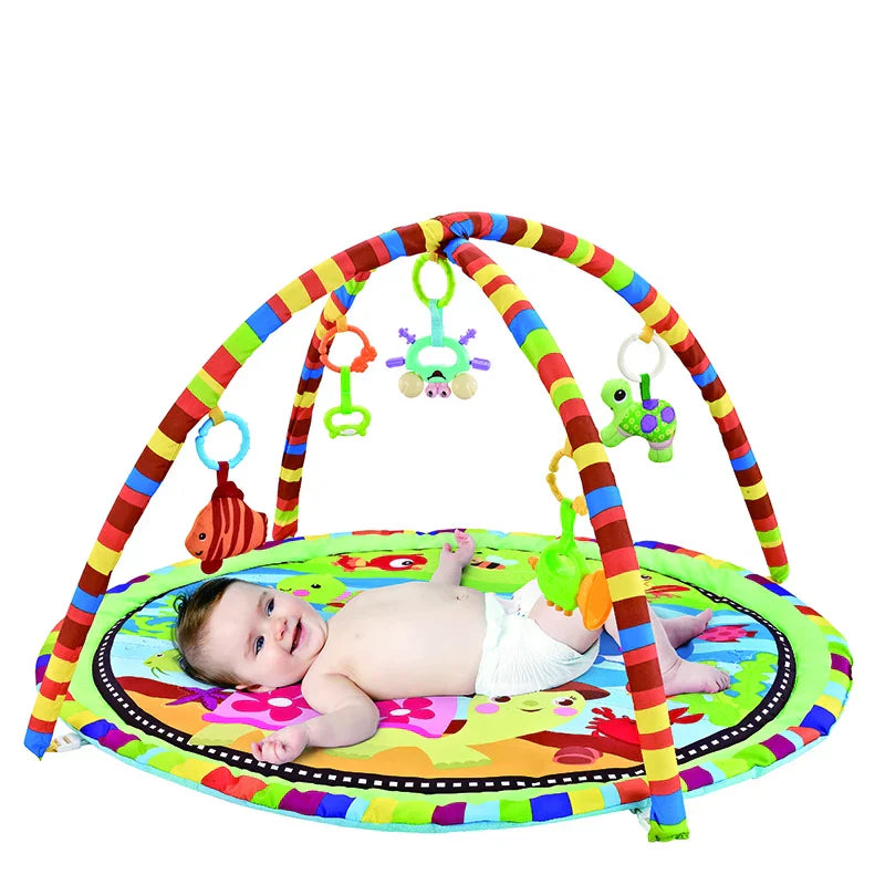 Multifunctional Fitness Frame Round Play Crawling Mat 0-12