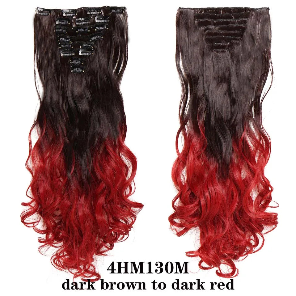 HAIRRO 24Inches 170g 36 Colors Long Straight Synthetic