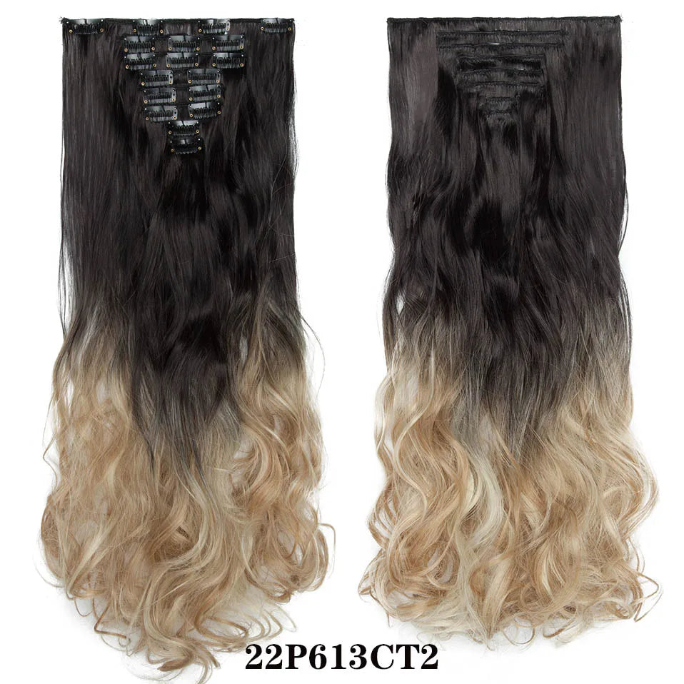 HAIRRO 24Inches 170g 36 Colors Long Straight Synthetic
