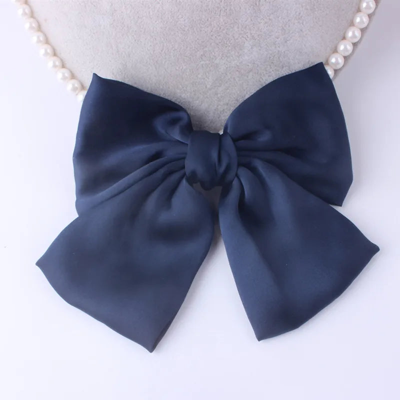 Fashion Ribbon Hairgrips Big Large Bow Hairpin For