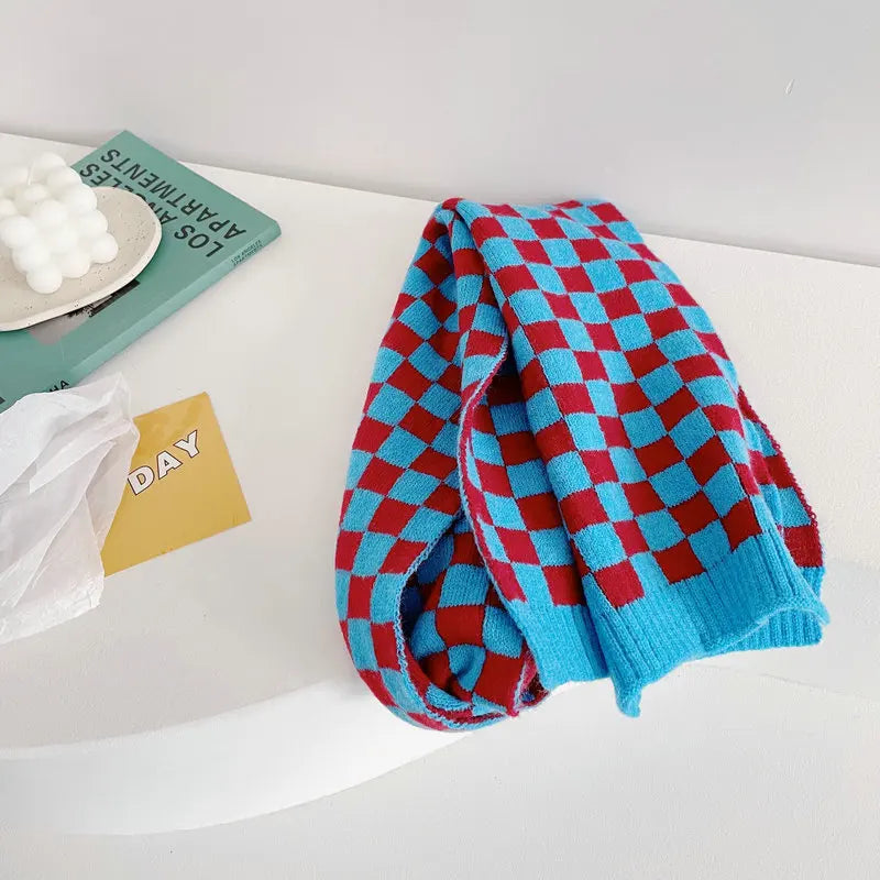 New Autumn Winter Korean Style Unisex Kids Plaid