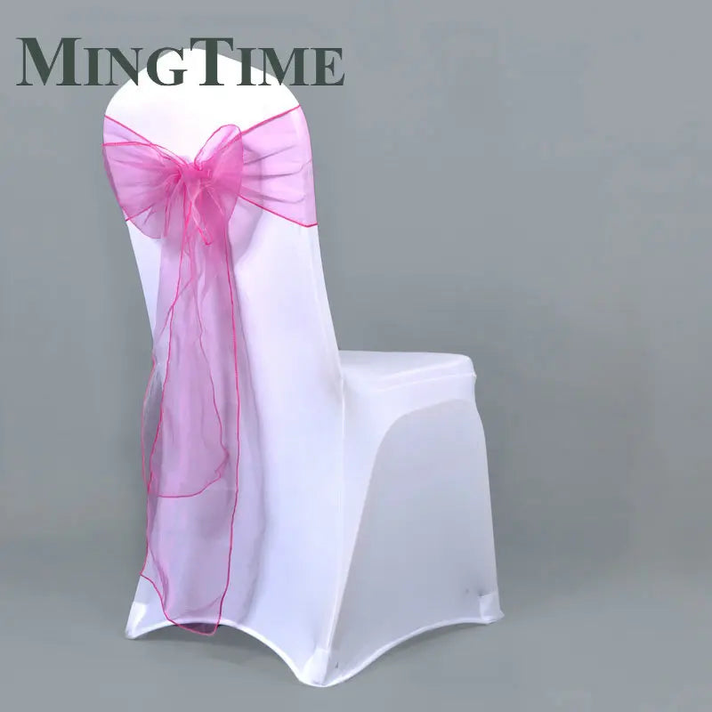 25pcs 275cm Sheer Organza Chair Sashes Band Ribbon