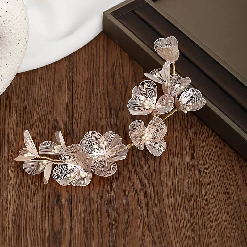 Flower Wedding Hair Accessories Hairband Bride Tiaras For