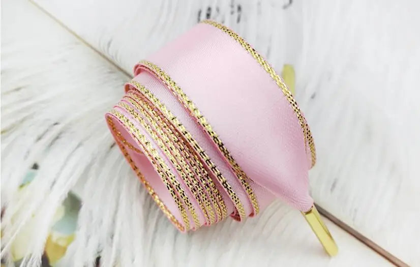 1.6cm Wide Doublesided Ribbon Satin Fashion Shoelace Creative