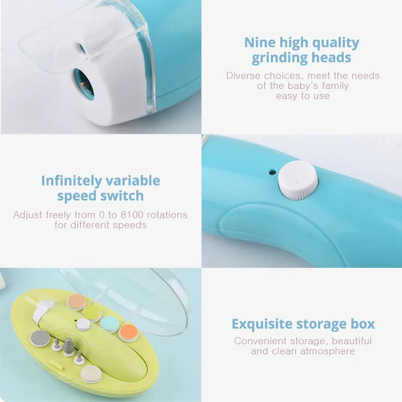 Electric Baby Nail Trimmer USB Charging Kids Infant