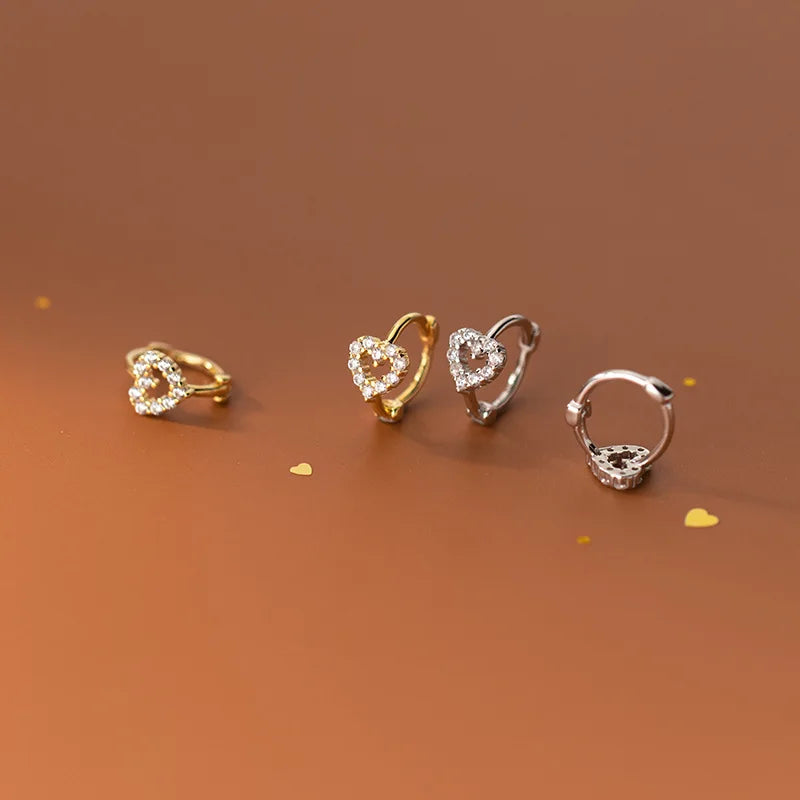 WOOZU 925 Sterling Silver INS Minimalism Sweet Love