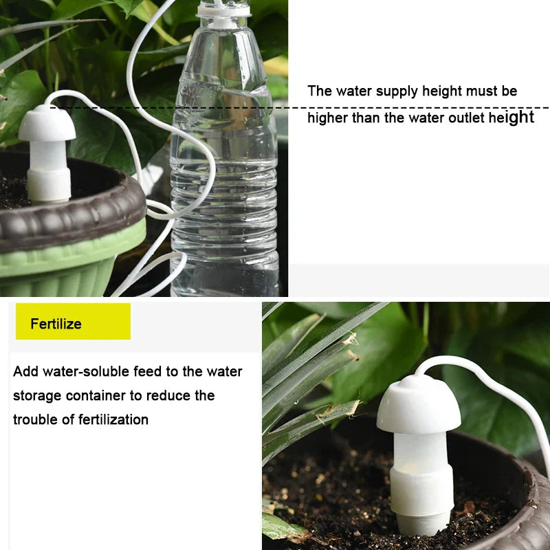 Watering Stakes,10 Pack Indoor Automatic Drip Watering System